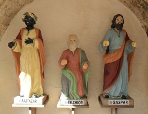 Epiphany - rzeźby symbolizujące Trzech Króli