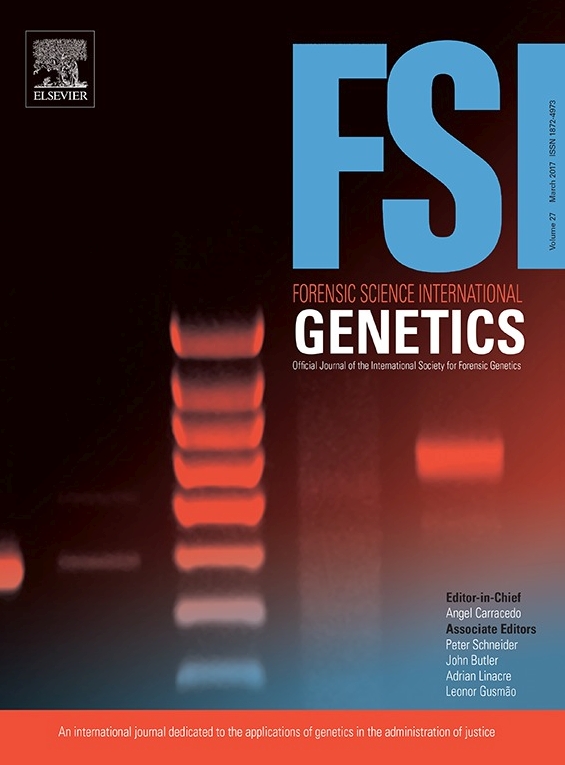 Forensic Science International Genetics - cover